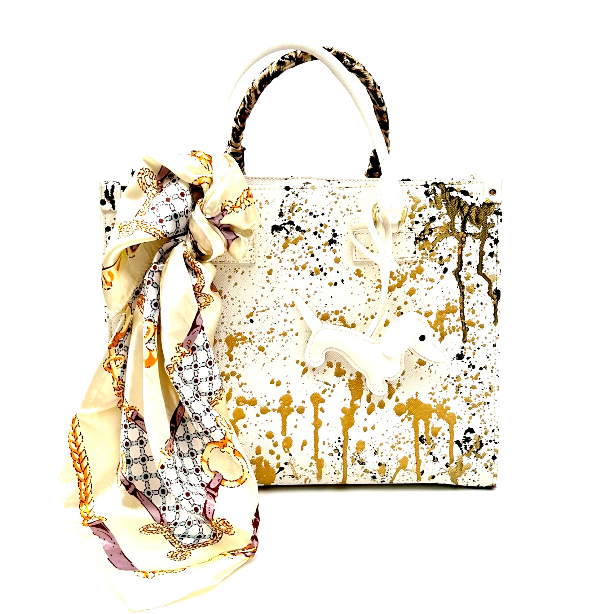 Anca Barbu Nicole White Bag, Money Bag