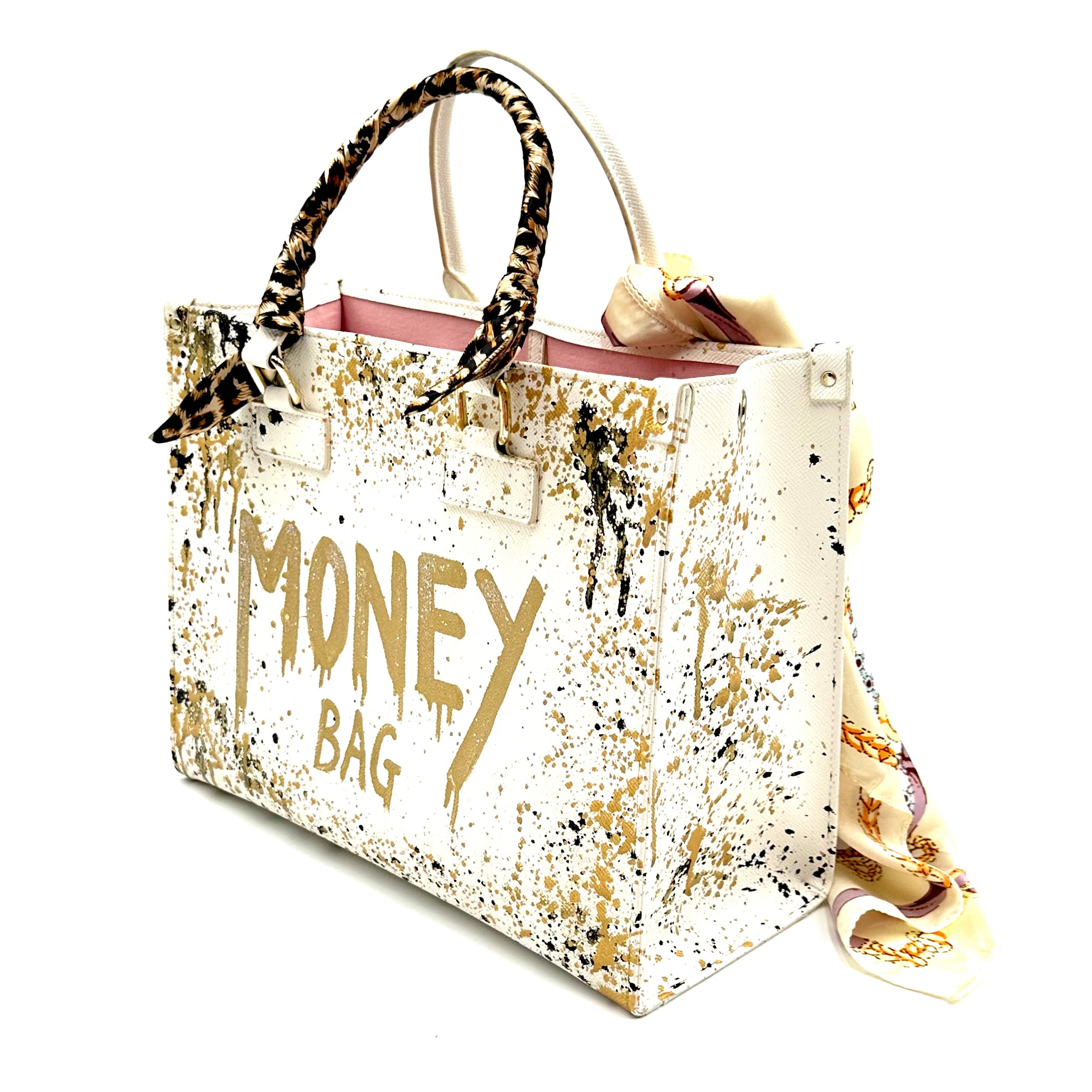 Anca Barbu Nicole White Bag, Money Bag