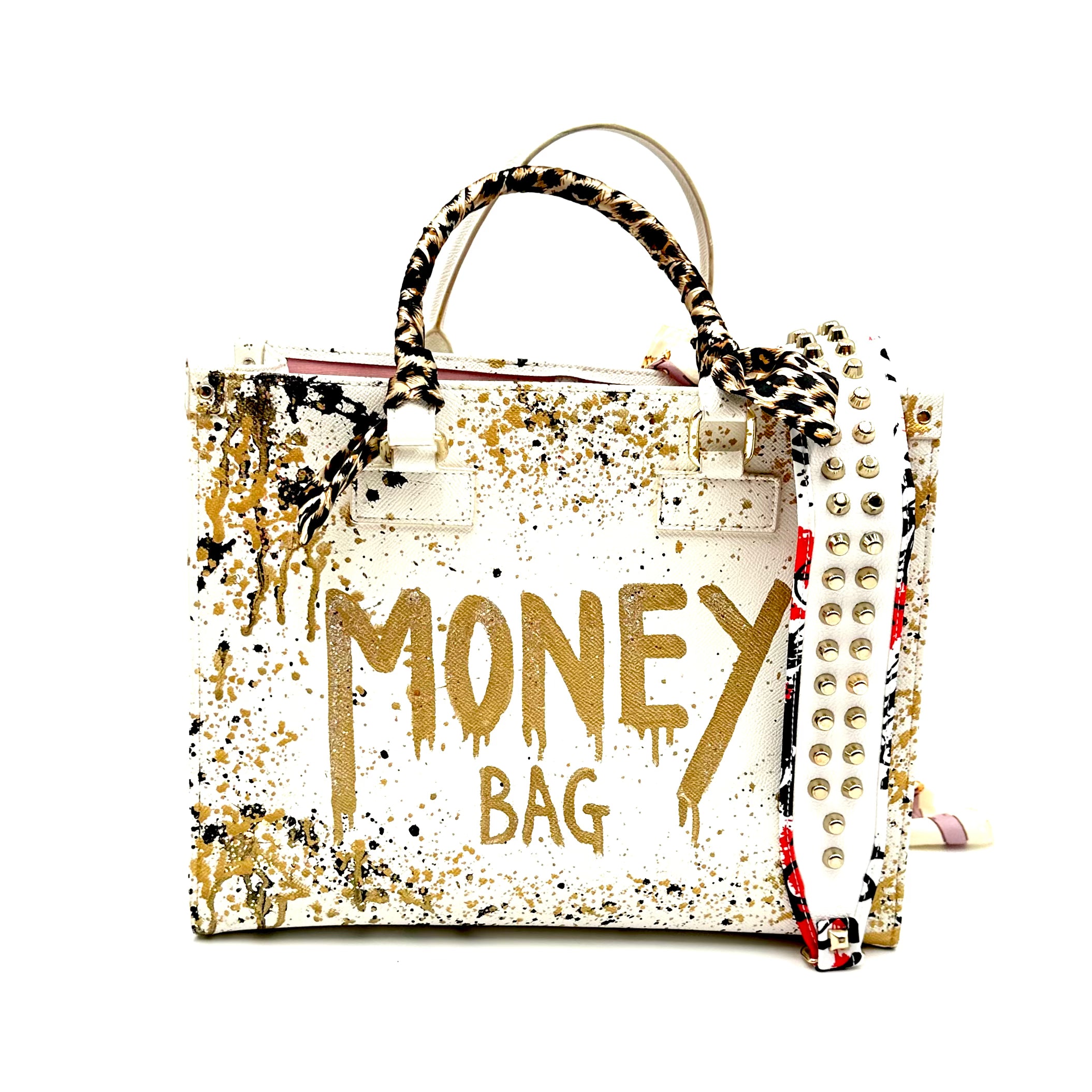 Anca Barbu Nicole White Bag, Money Bag