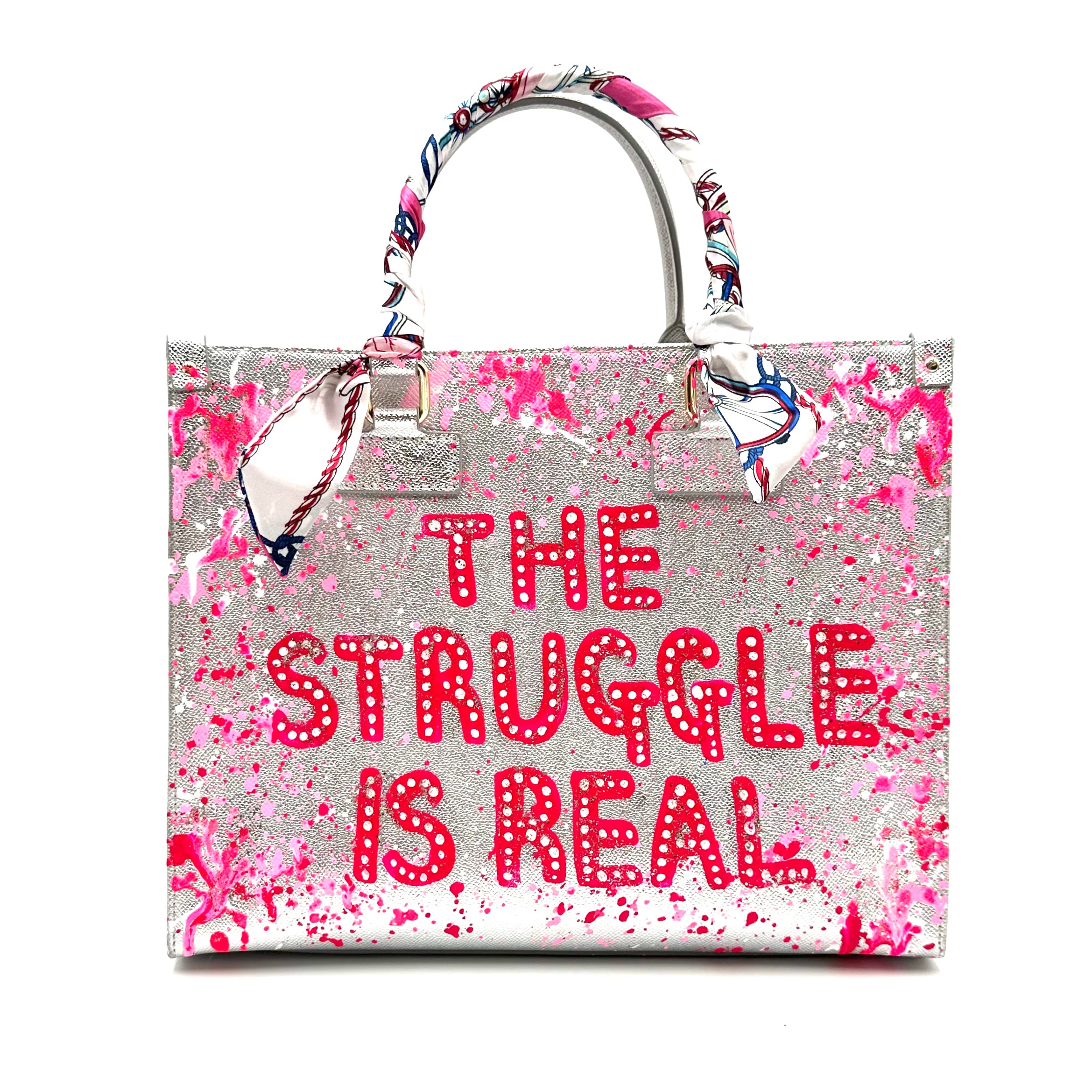 Anca Barbu Nicole Silver Bag, The Struggle Is Real