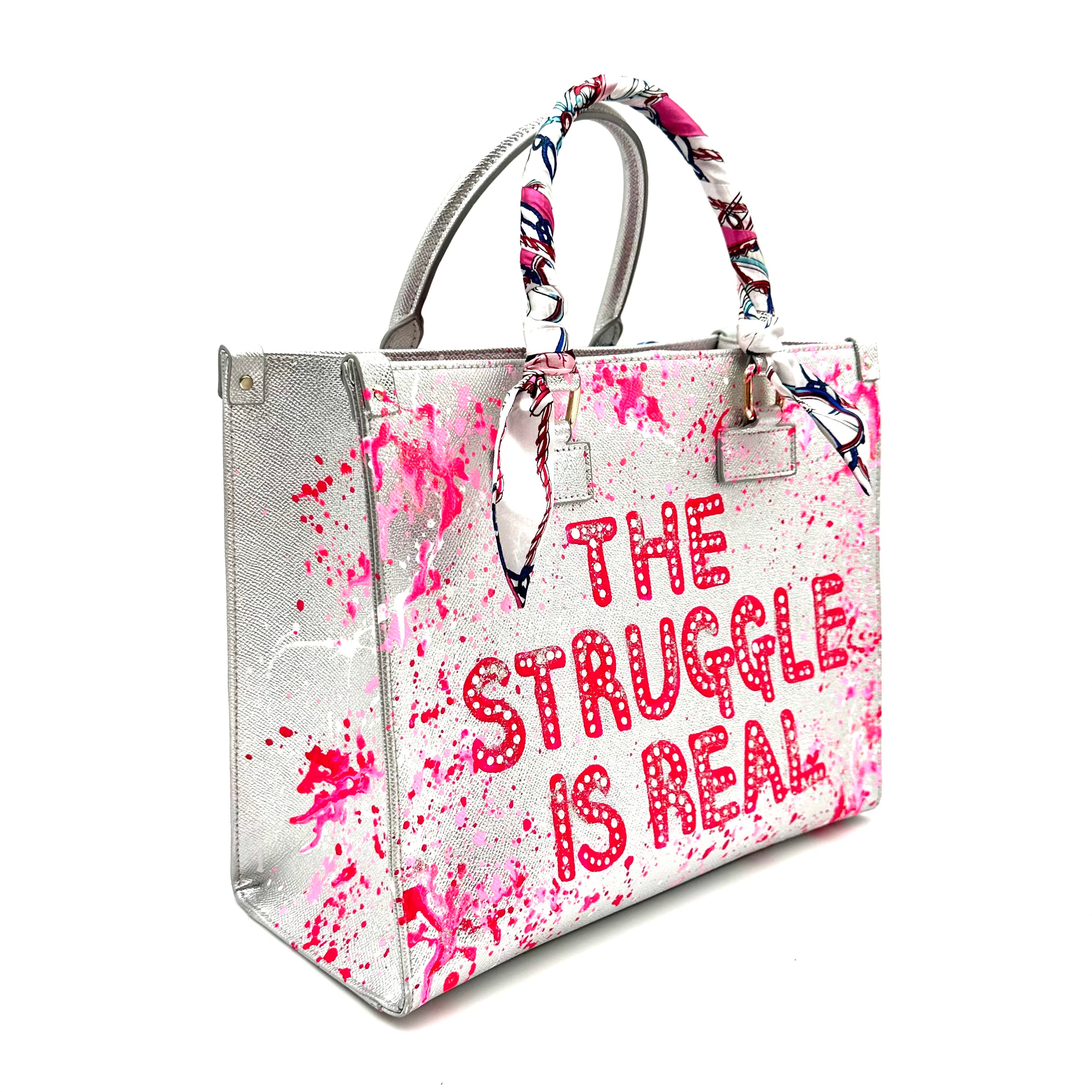 Anca Barbu Nicole Silver Bag, The Struggle Is Real