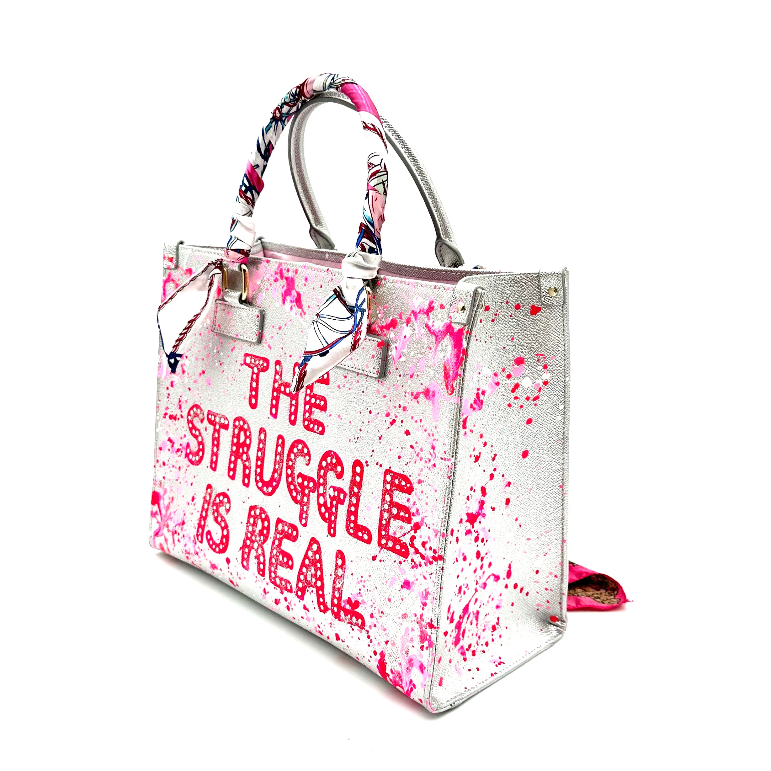 Anca Barbu Nicole Silver Bag, The Struggle Is Real