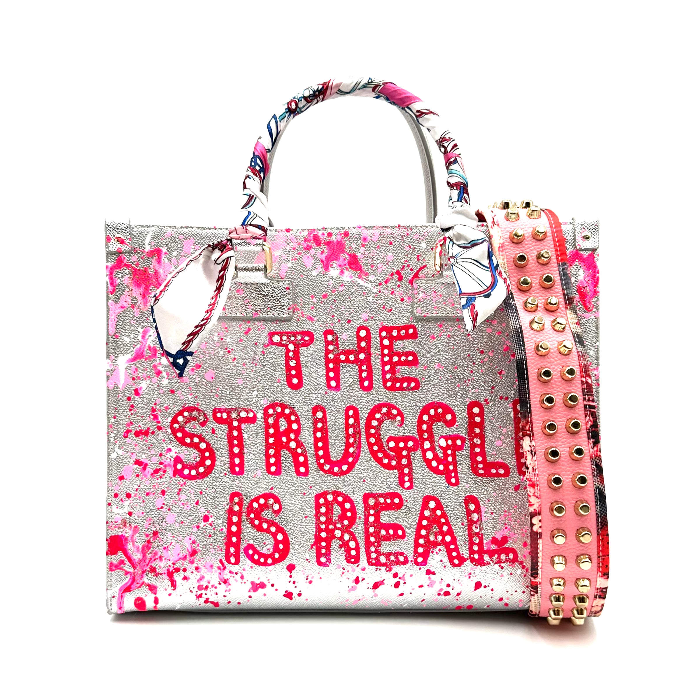 Anca Barbu Nicole Silver Bag, The Struggle Is Real