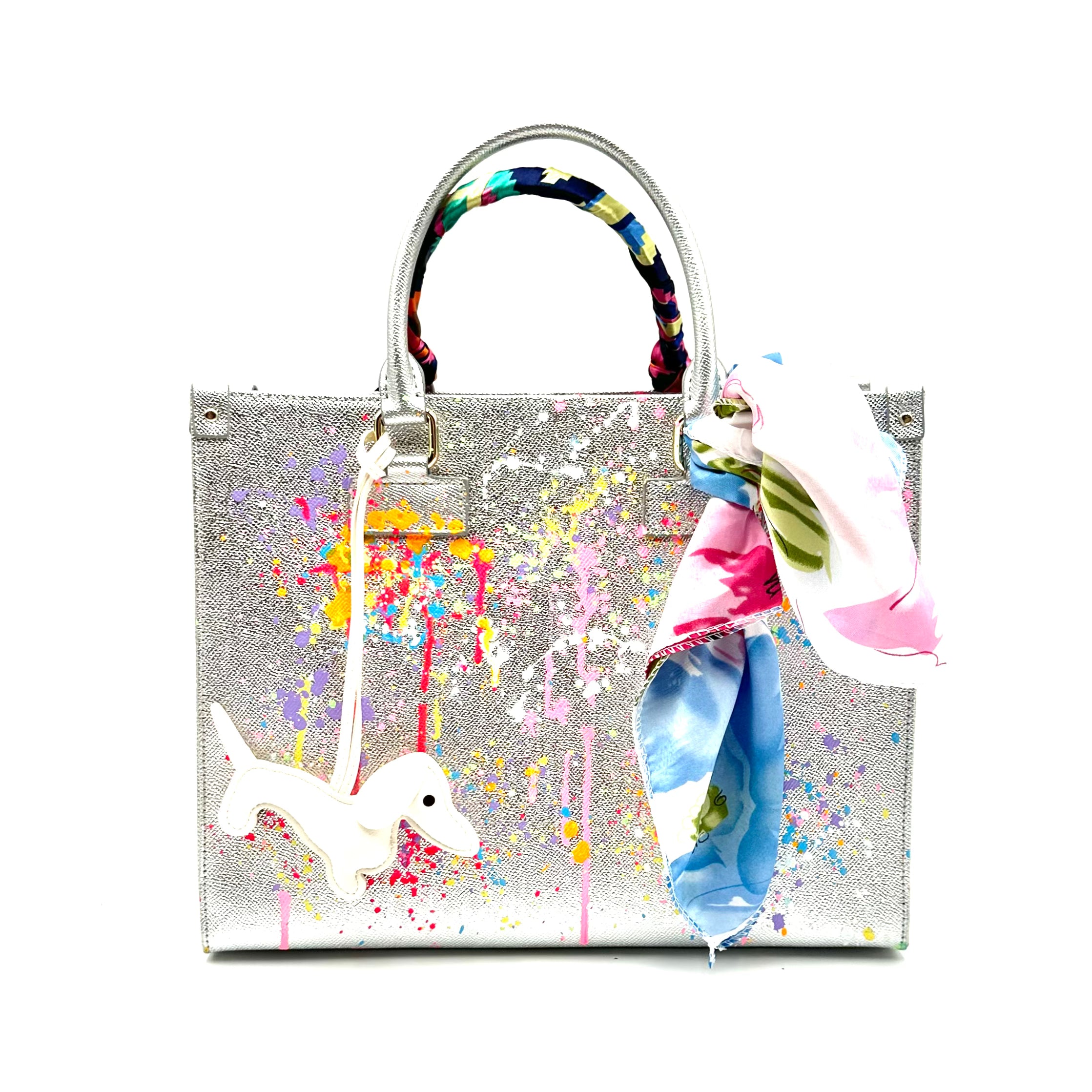 Anca Barbu Nicole Silver Bag, Peace
