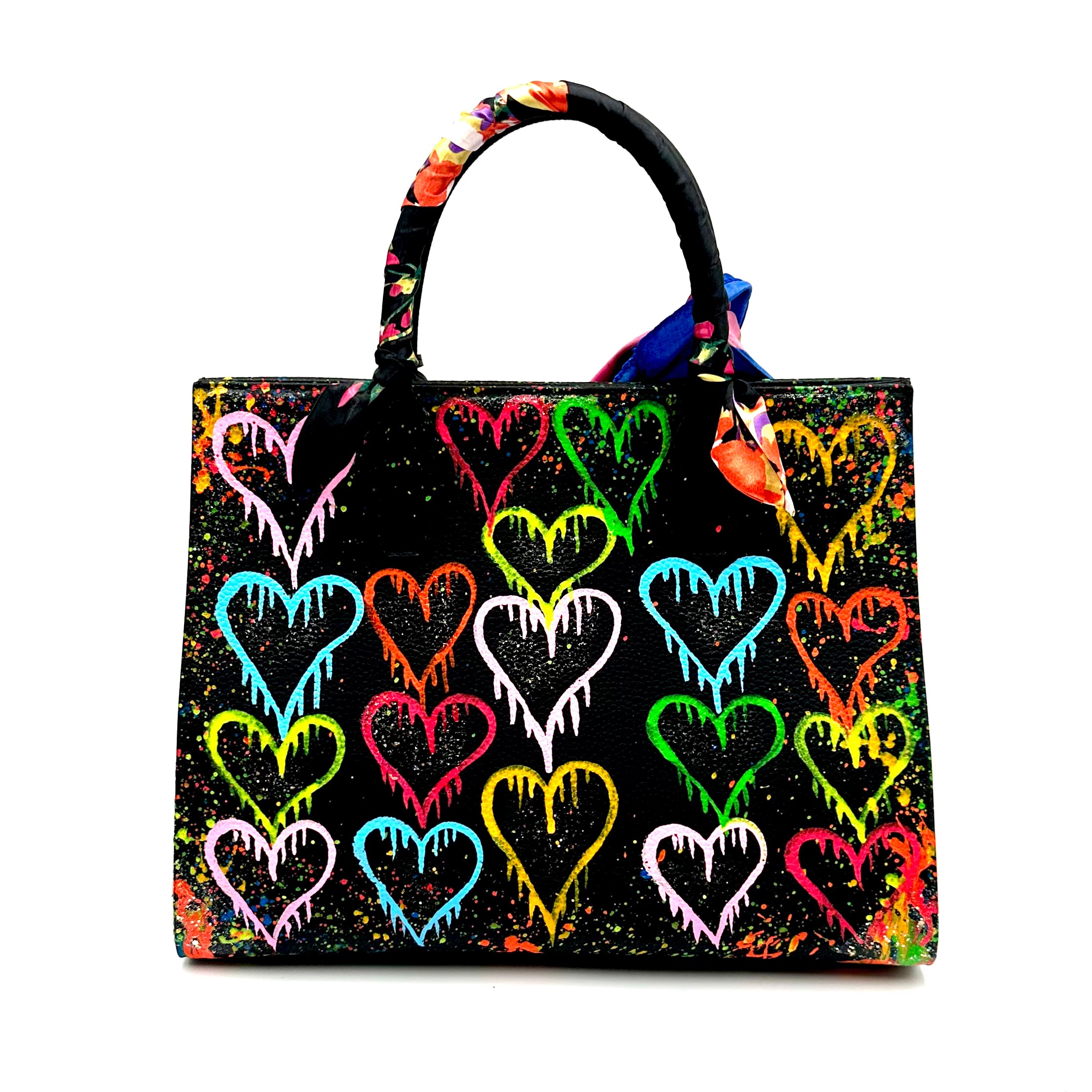 Anca Barbu Sophia Bag, Dripping Heart, Bright