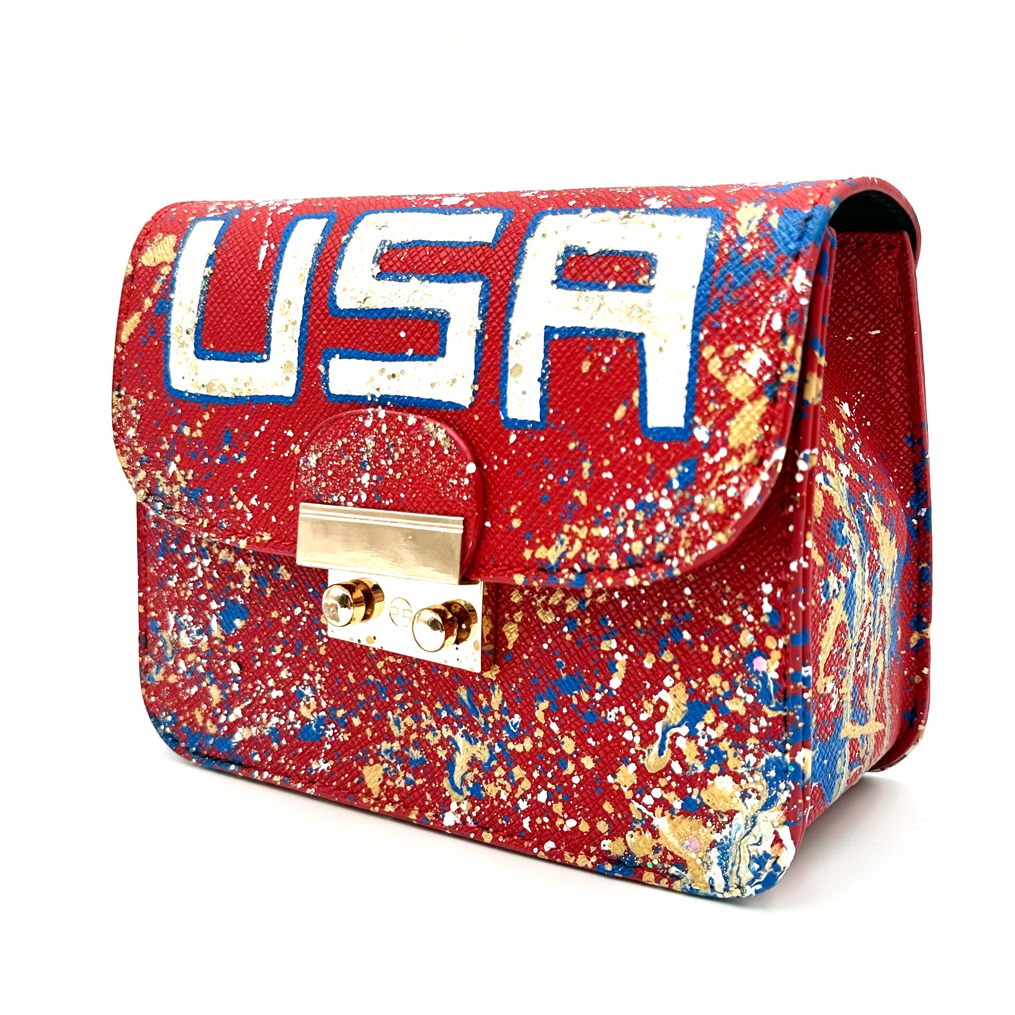 Anca Barbu Carolina Red Bag, God Bless the USA