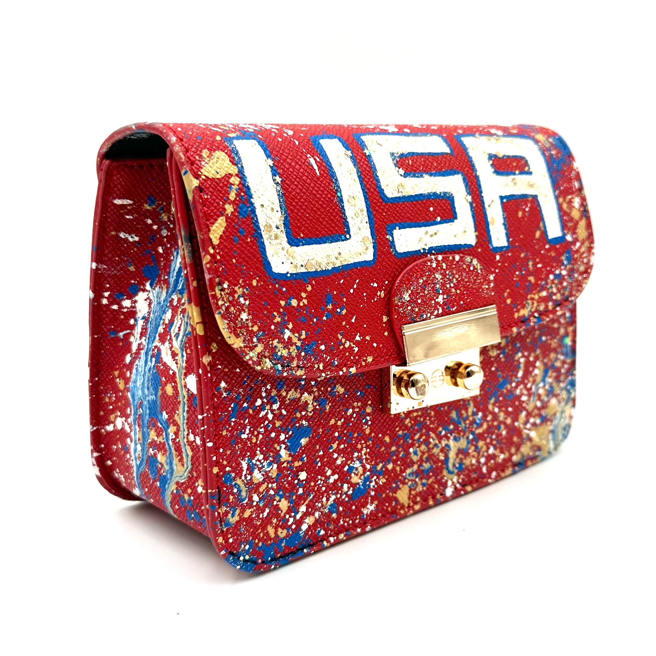 Anca Barbu Carolina Red Bag, God Bless the USA