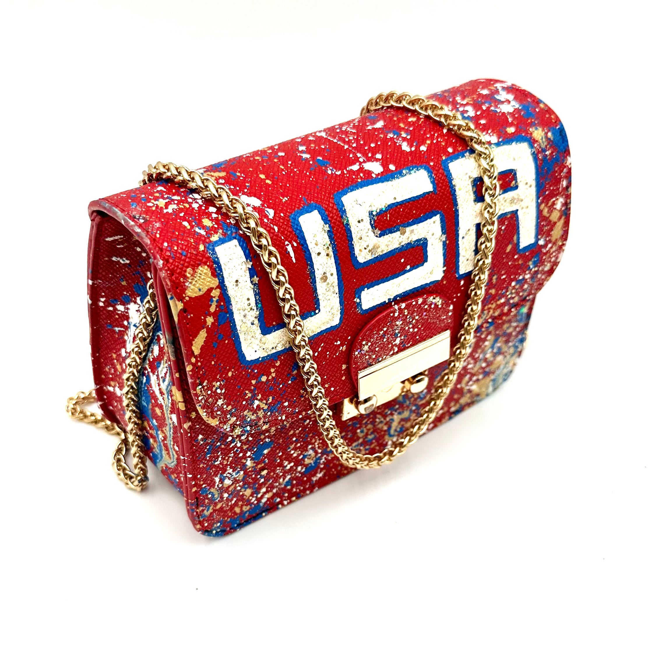 Anca Barbu Carolina Red Bag, God Bless the USA