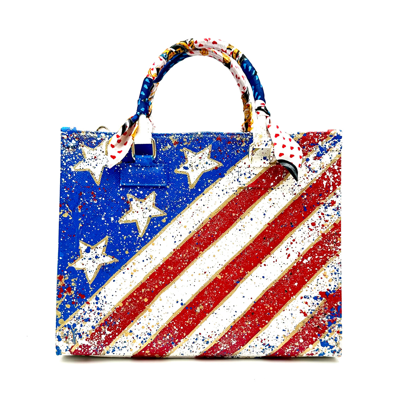 Anca Barbu Nicole White Bag, God Bless the USA