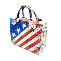 Anca Barbu Nicole White Bag, God Bless the USA