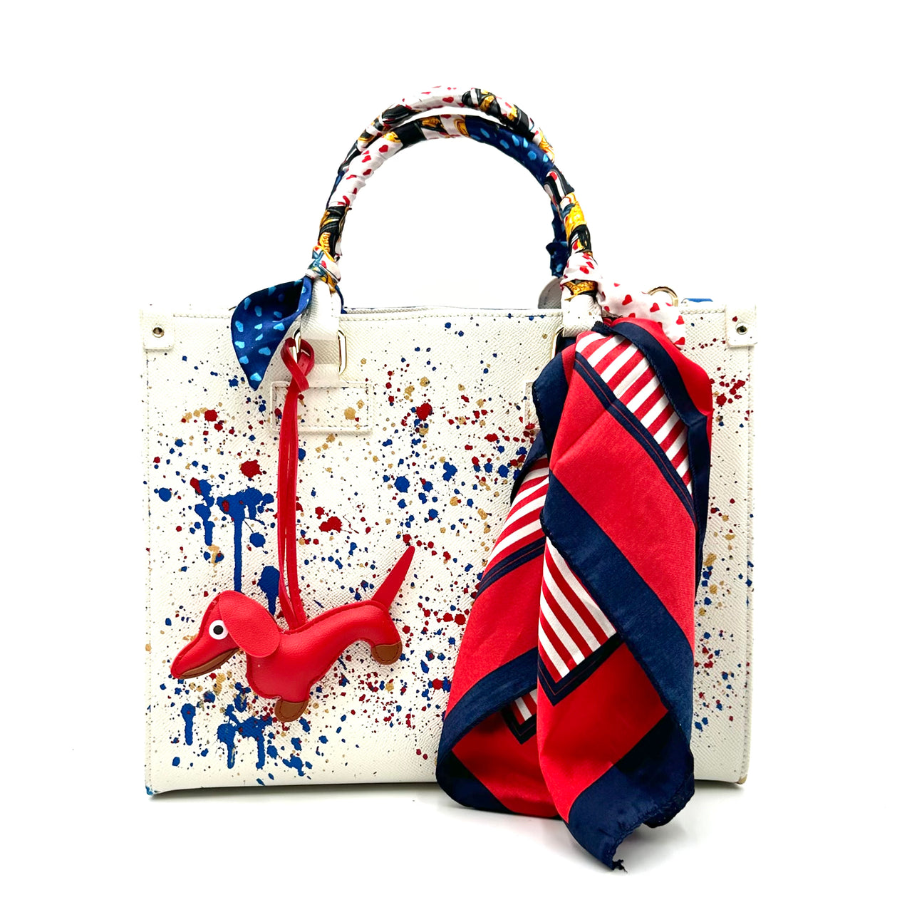 Anca Barbu Nicole White Bag, God Bless the USA