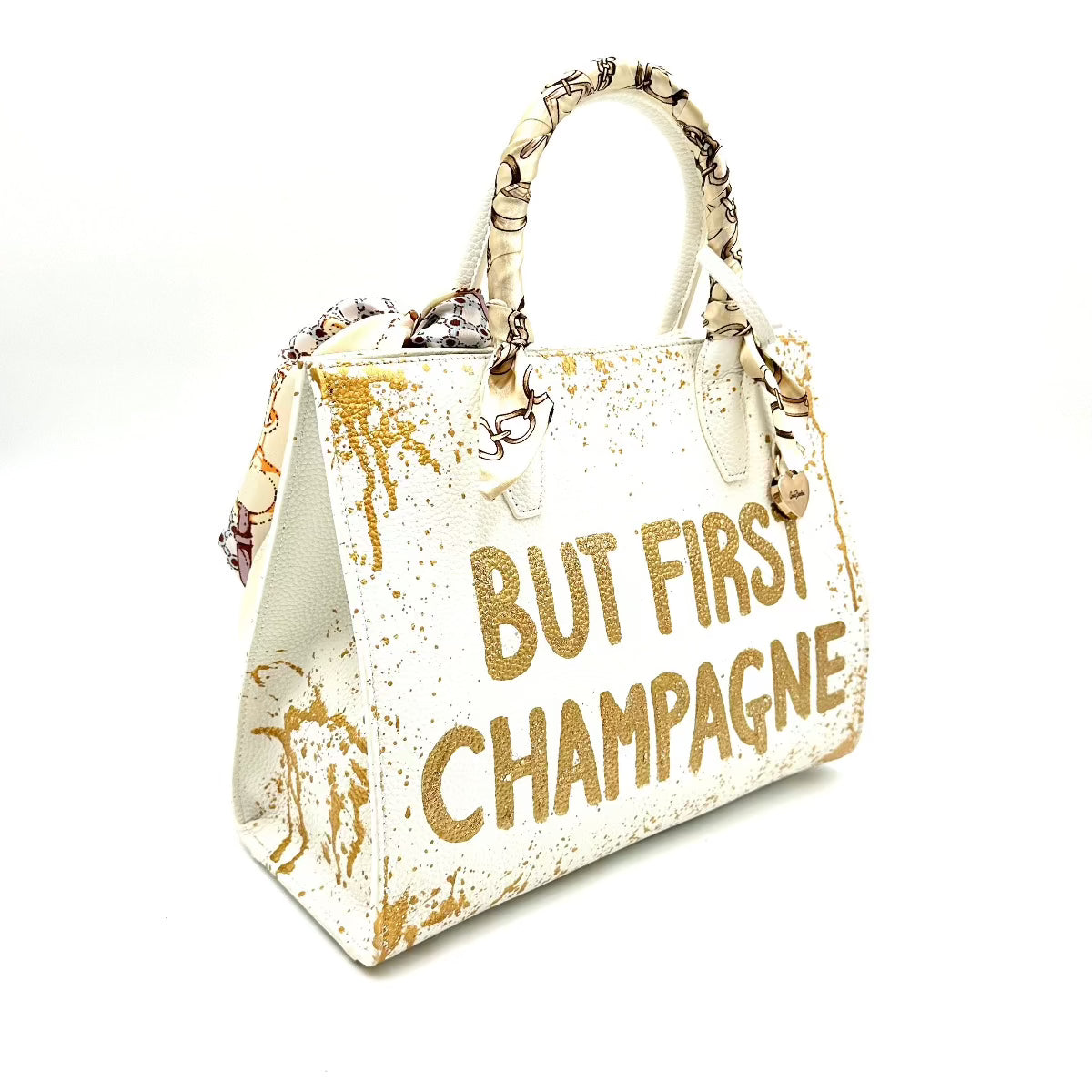 Anca Barbu Sophia Bag, But first Champagne, Gold