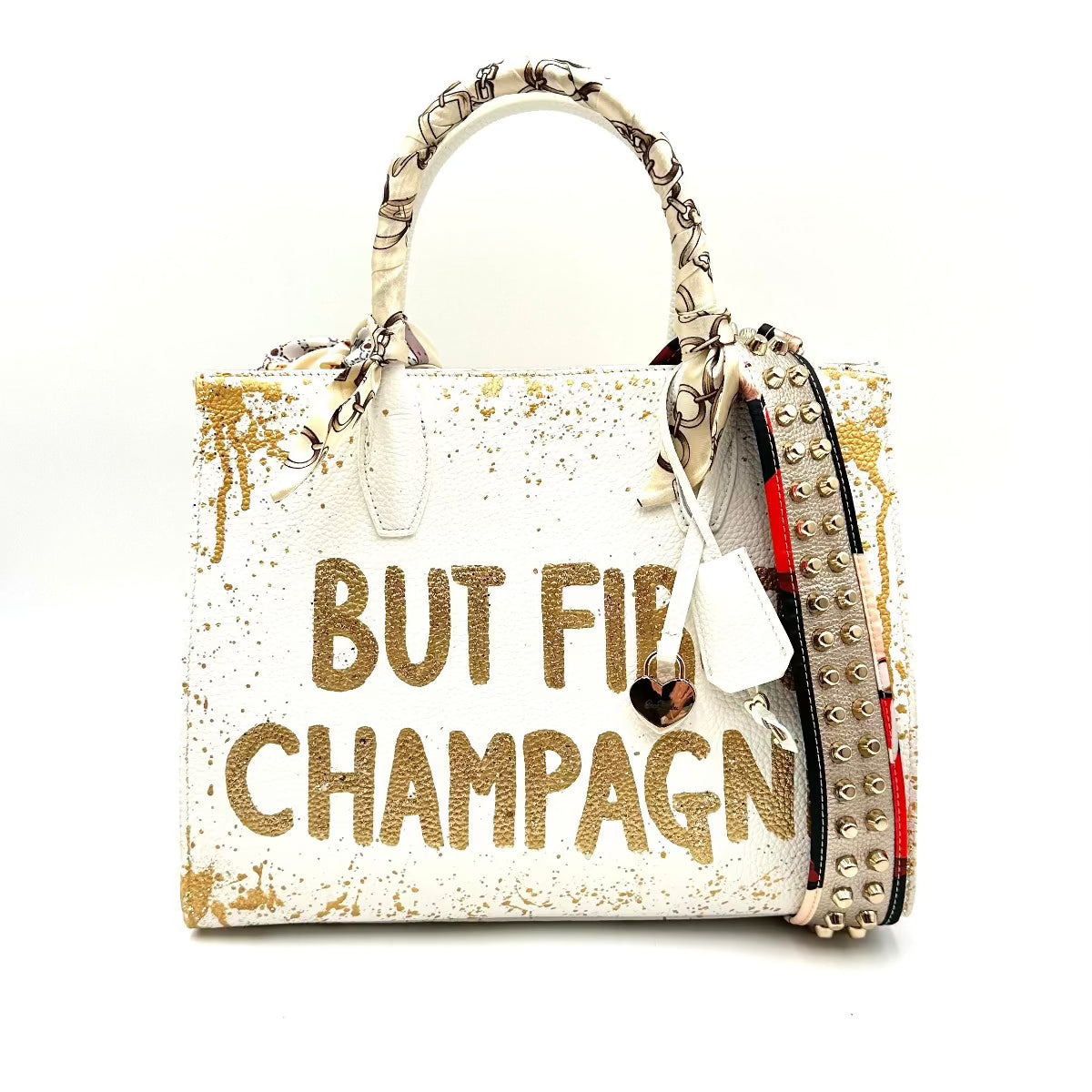 Anca Barbu Sophia Bag, But first Champagne, Gold